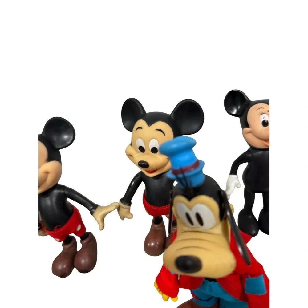 VTG R Dakin Plastic Figures Disney Minnie Mickey Goofy Dumbo Donald 1970's 8